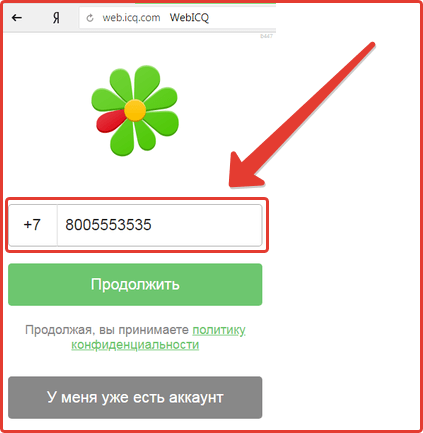 Регистрация в ICQ Регистрация в ICQ