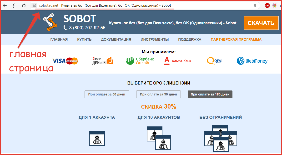 Payment for VKbot license